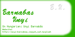 barnabas unyi business card