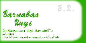 barnabas unyi business card